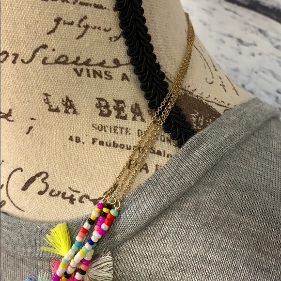 Plunder   Fringe Tassel Necklace & Earring Set - Picture 4 of 4